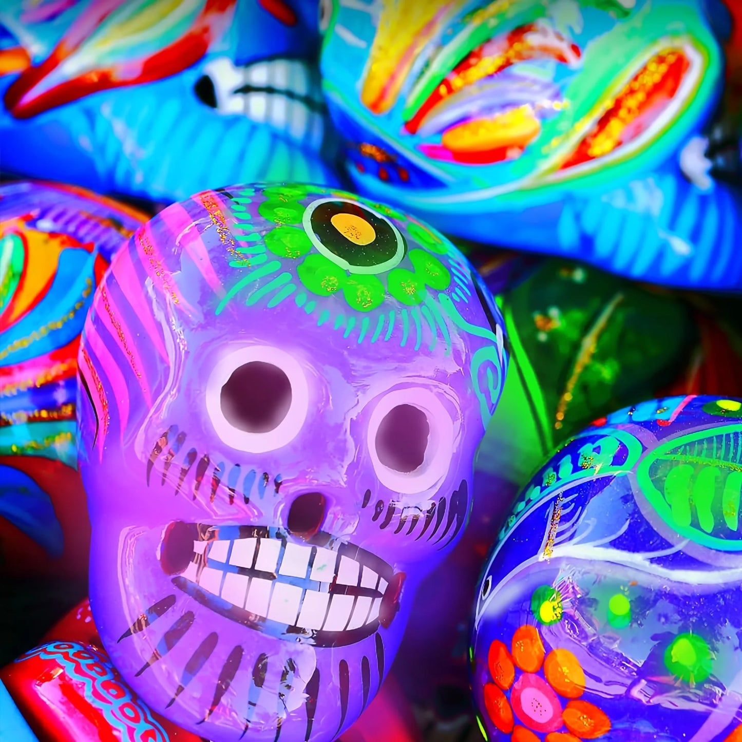 Fantastory 10pcs Glow in the Dark Acrylic Paint Set 30ml Waterproof for Stone, Glass, Wood & Crafts