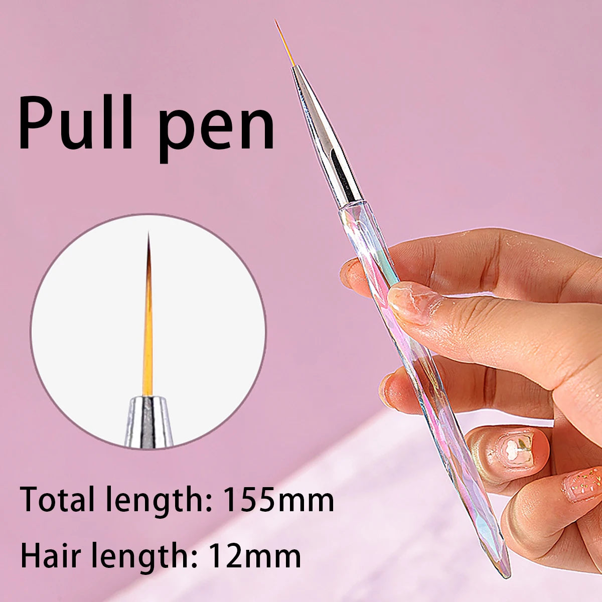 8pcs Nail Drawing & Painting Brush Set for UV Gel