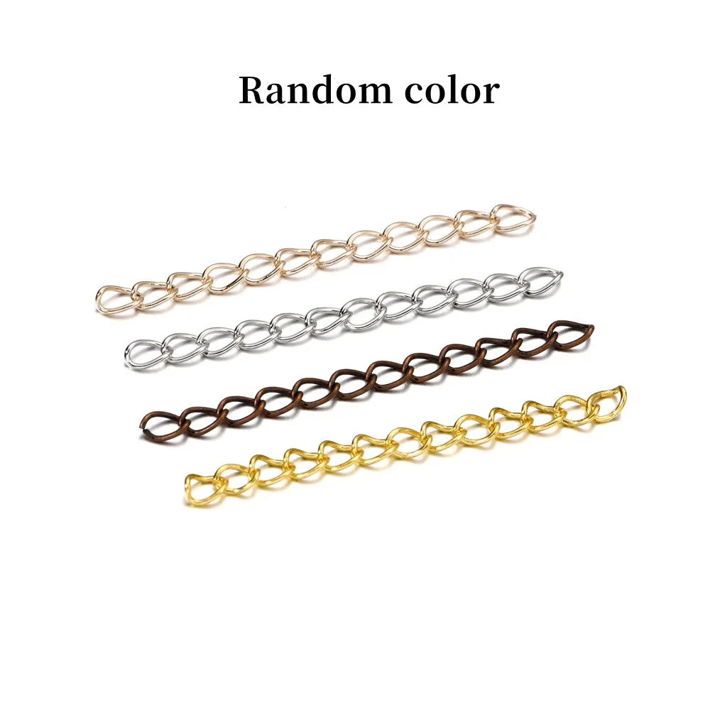 50-100pcs Necklace Extension Chain 50mm 70mm