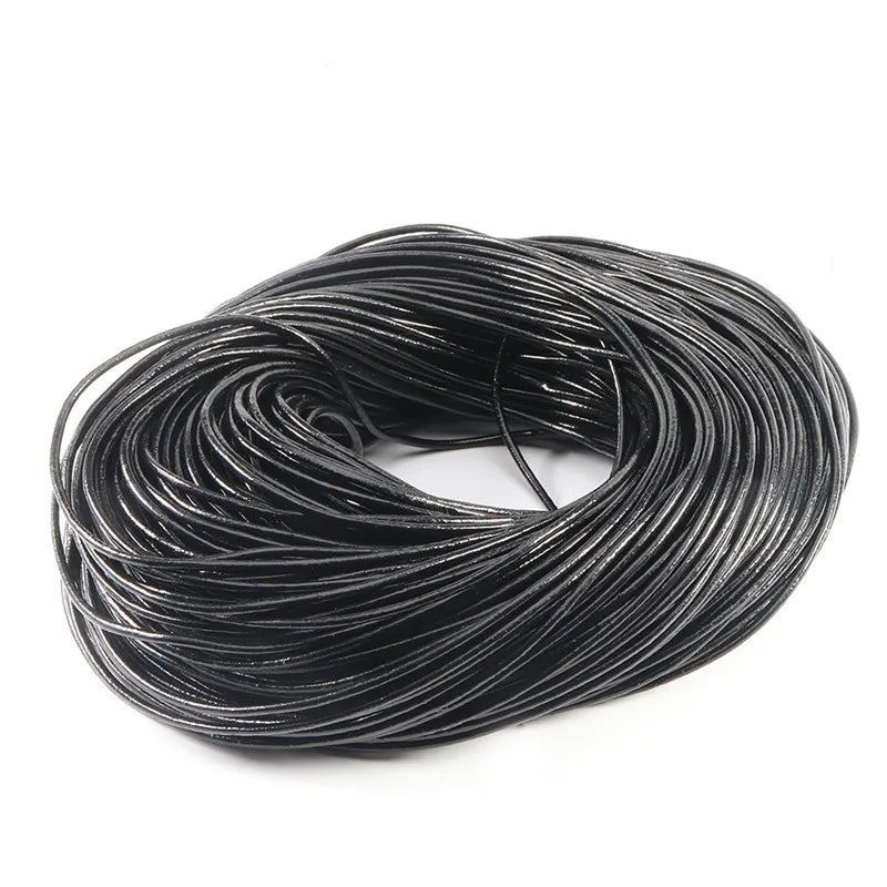 100% Genuine Cow Leather Round for DIY Making jewelry