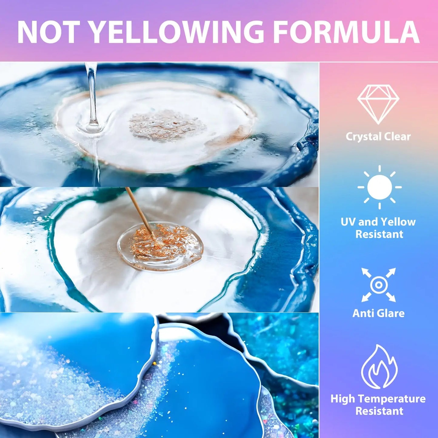 500ML Low Odor Epoxy Resin Kit - Ideal for River Tabletops & Jewelry Making