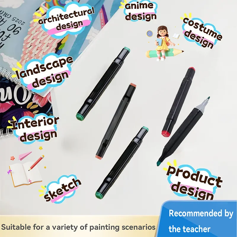 168 Color Double-Ended Alcohol Permanent Marker Pen.