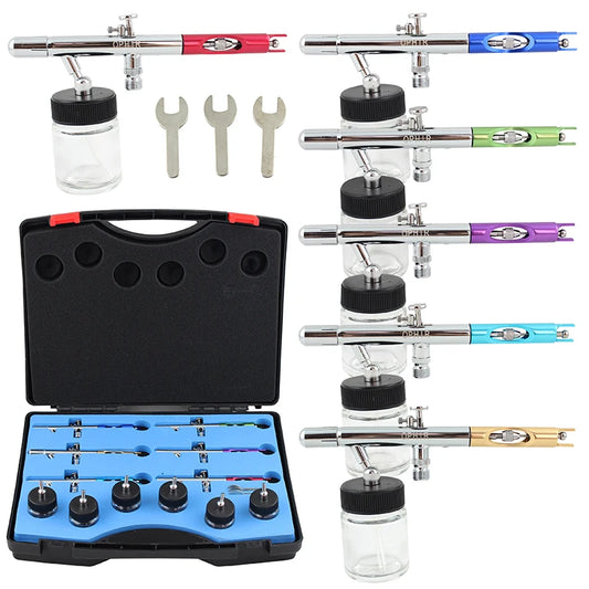 2017 OPHIR New 6 PCS Dual Action Airbrush Set