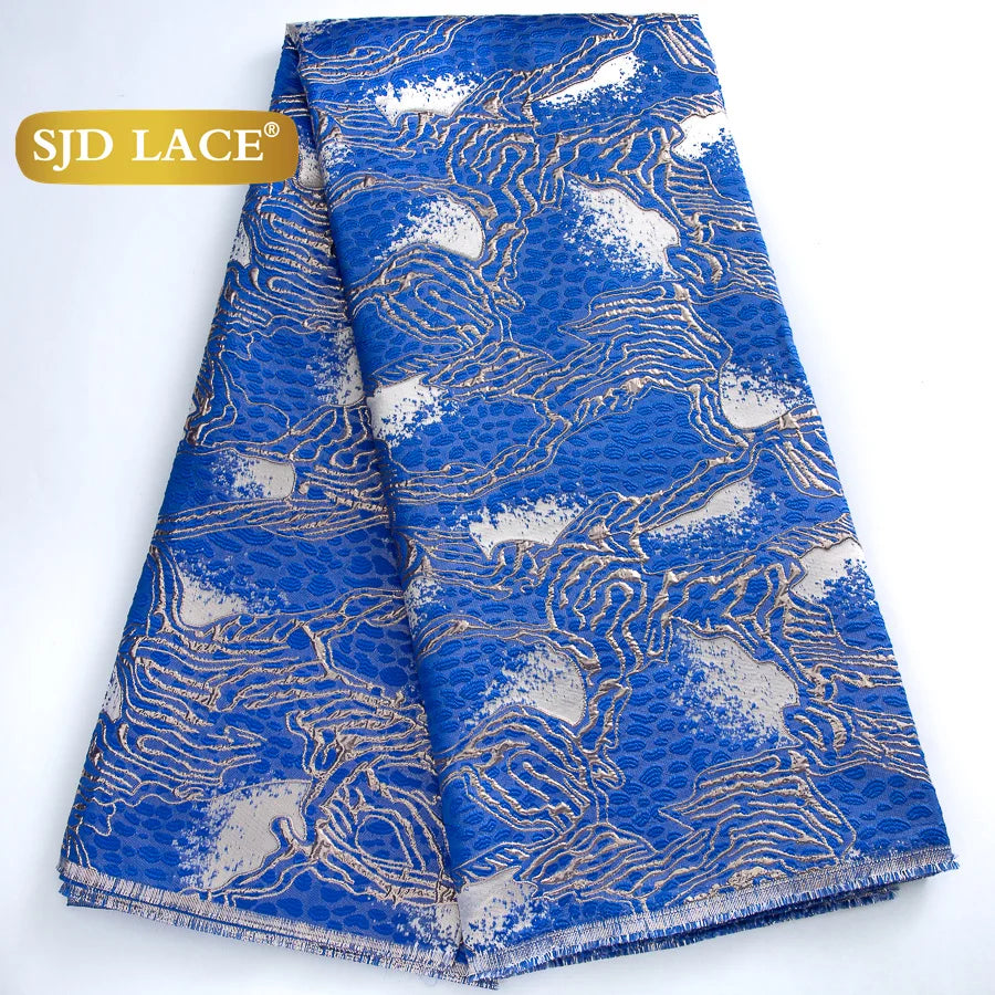 French African Jacquard For Women's Party Dresses 5 yards