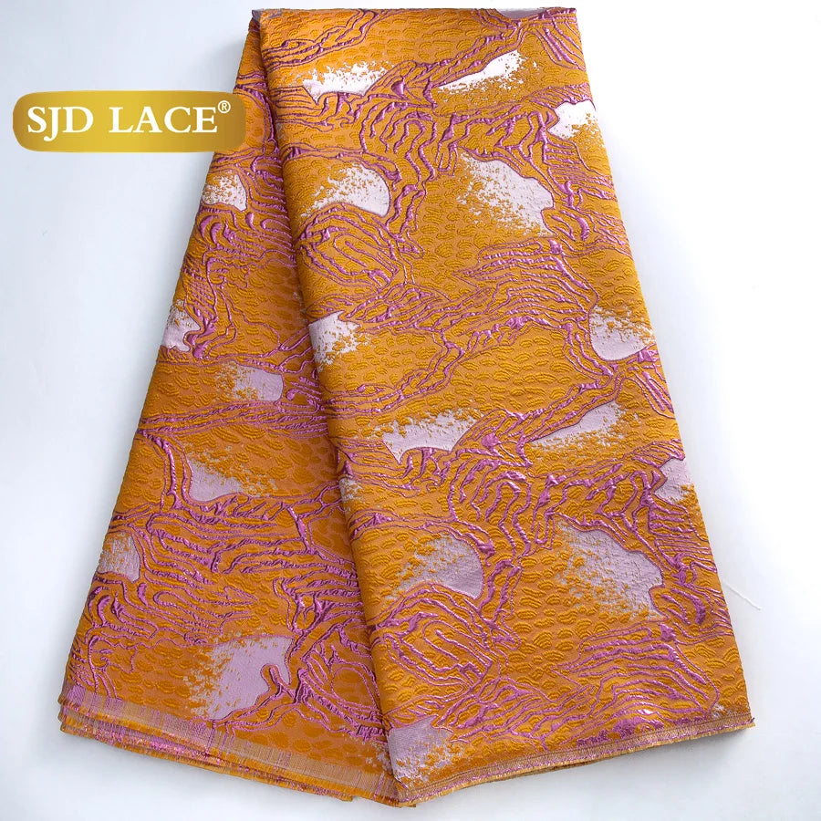 French African Jacquard For Women's Party Dresses 5 yards