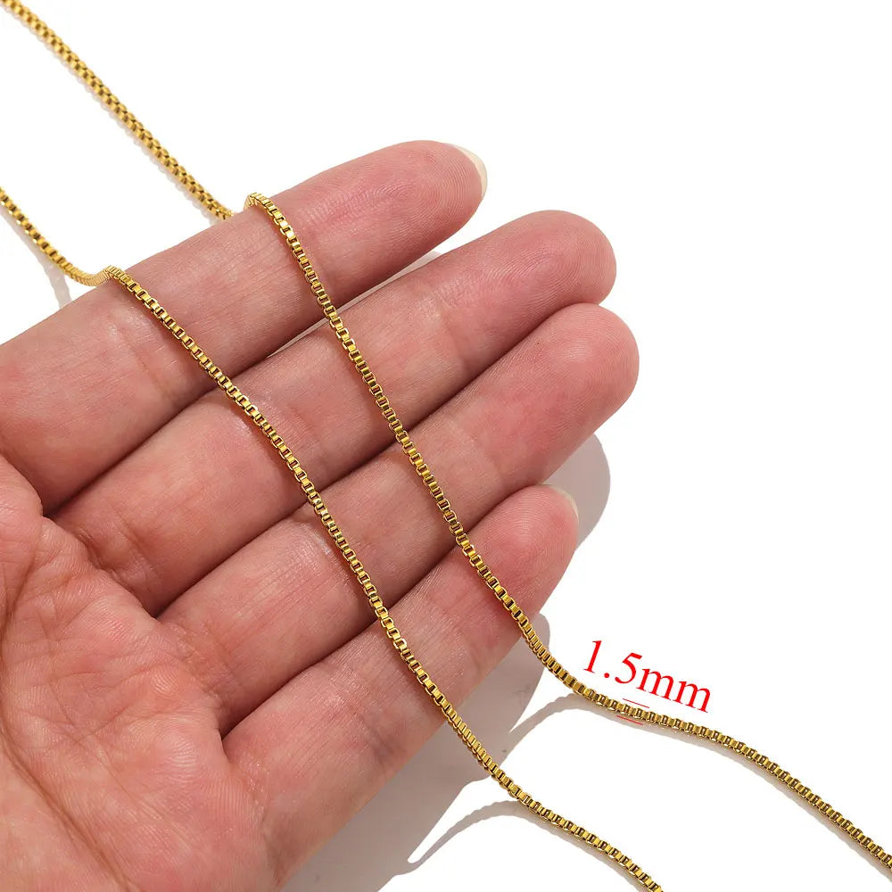 2meters Lips Beads Chain Stainless Steel Cable For Jewelry Making DIY