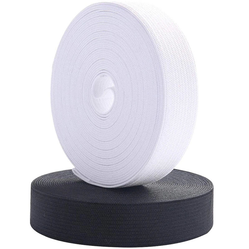 5Meters Sewing Elastic Band, High Elasticity, Waistband White, Black 10-60MM
