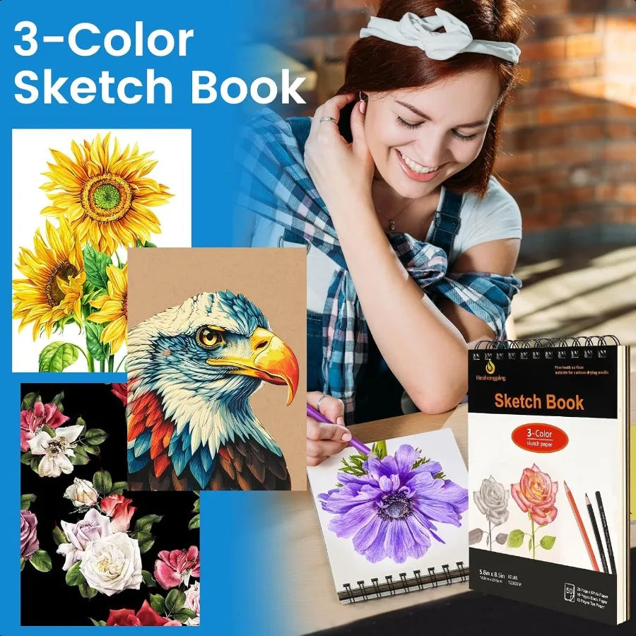 72-Color Artist Pencil Set for Coloring and Drawing