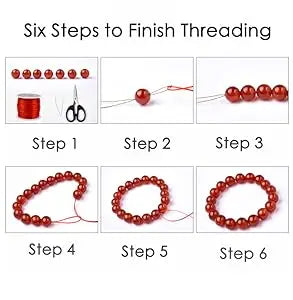 25rolls/Bag 0.8mm Elastic Stretch Fibre Wire Jewelry Making