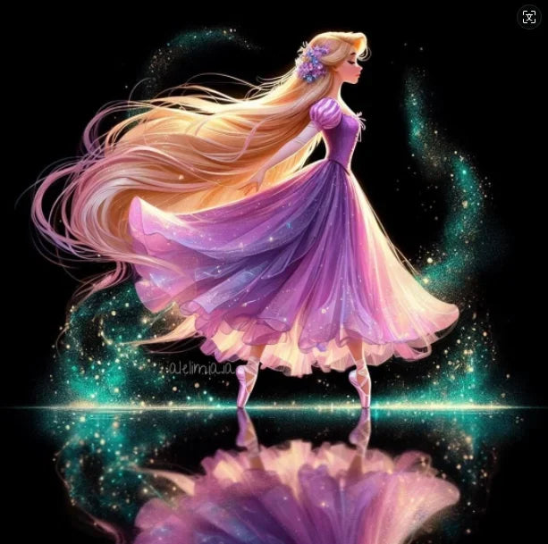 AB 5D Fairy dust 2025 Ballerina Princess Diamond Painting.