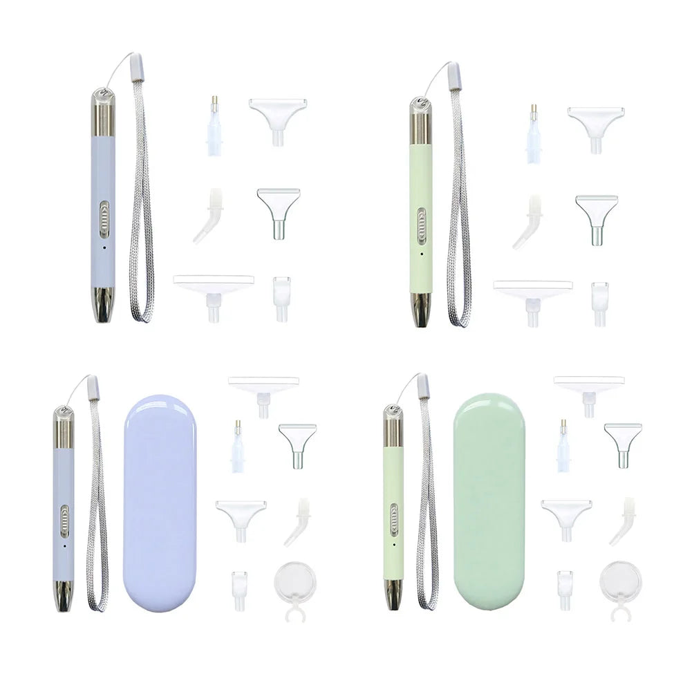 5D DIY Diamonds Art Rechargeable, Plastic Lighting Pens have multifunctional heads.