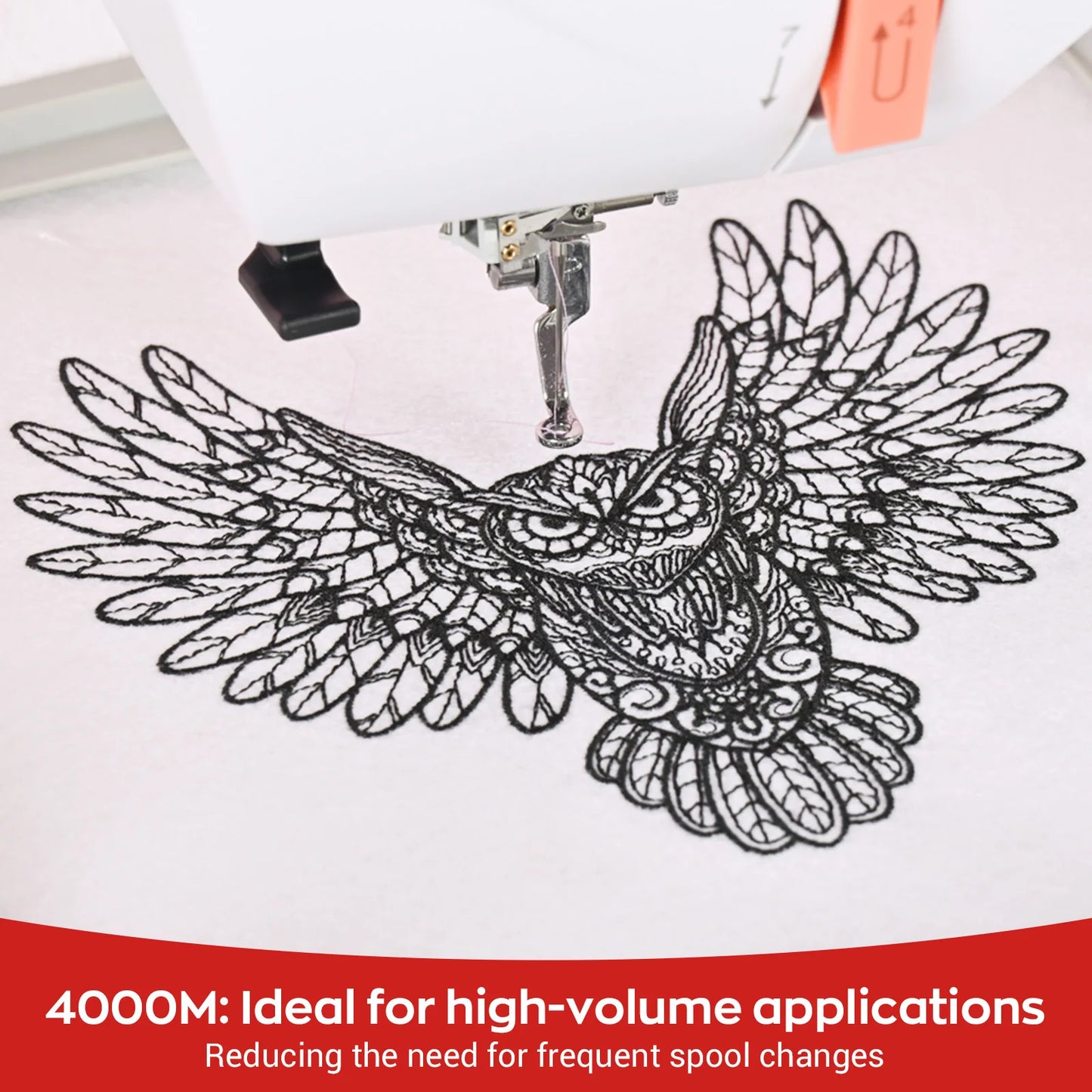 100-Color Polyester Embroidery Thread Kit – 40WT 4000m Spools