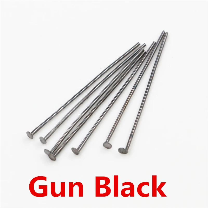 200pcs 20-60mm Flat Head Pins for Jewelry Making