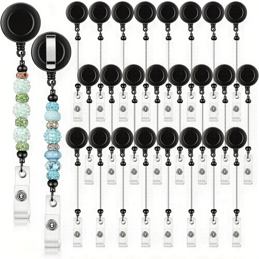27pcs Adjustable Badge Roll Clasp Set for Jewelry Making