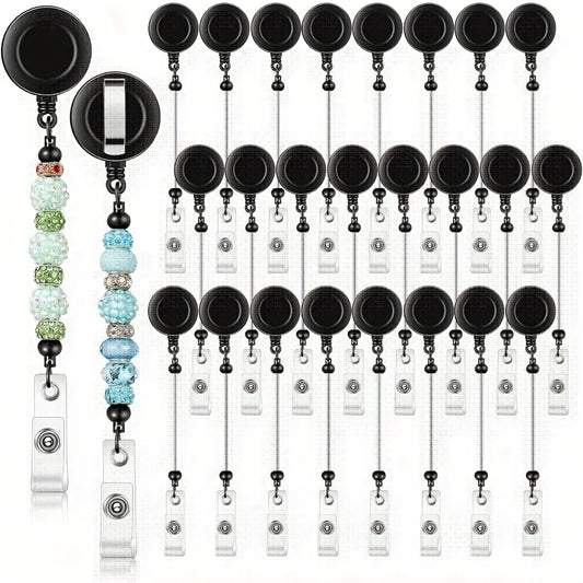 27pcs Adjustable Badge Roll Clasp Set for Jewelry Making