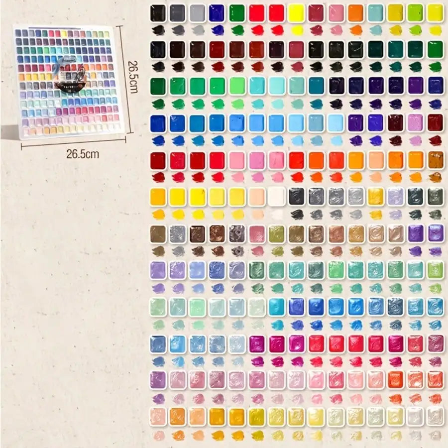 180 Color Shimmer & Pearlescent Watercolor Set