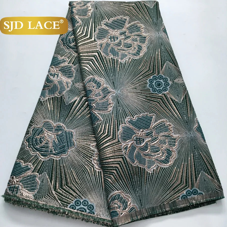 French African Jacquard For Women's Party Dresses 5 yards