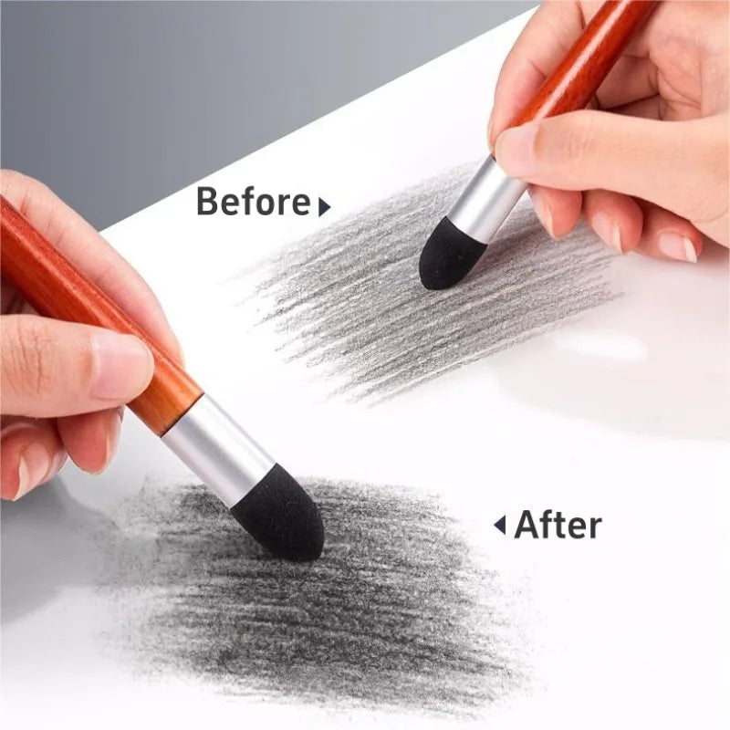 Sketch Rubbing Brush Eraser Pen for Detail Rendering Art Supplies