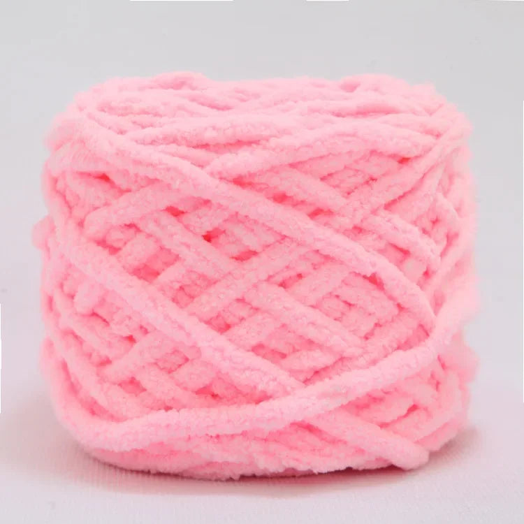 100g/ball Chenille Knitting, Soft Ice Strip Line Cotton Yarn