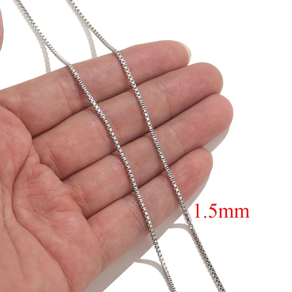 2meters Lips Beads Chain Stainless Steel Cable For Jewelry Making DIY