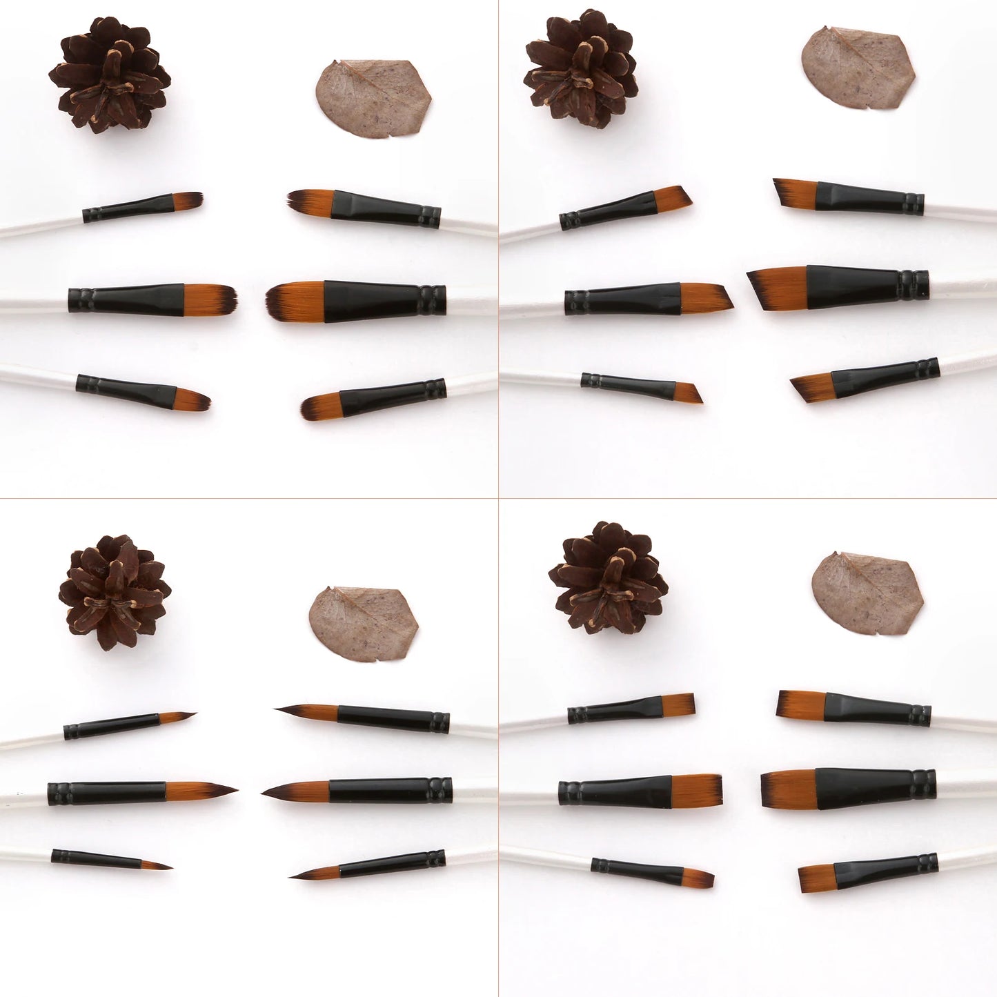 24pcs Artist Paint Brushes with Nylon Hair Set