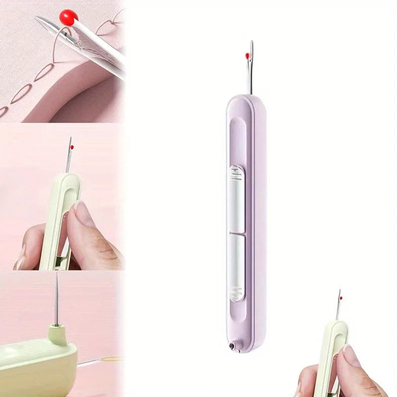 2-in-1 Hand Sewing Needle Threader and Seam Ripper Tool for Seniors