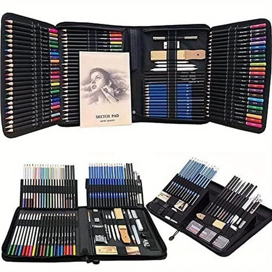 Artist Sketching & Drawing Pencils Art Kit (144PCS)