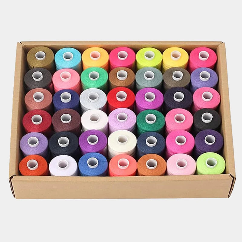 42 Colors All Purpose Assorted Spool Threads,1000 Yds Polyester,30wt.