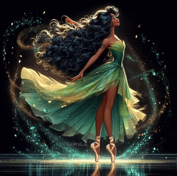 AB 5D Fairy dust 2025 Ballerina Princess Diamond Painting.