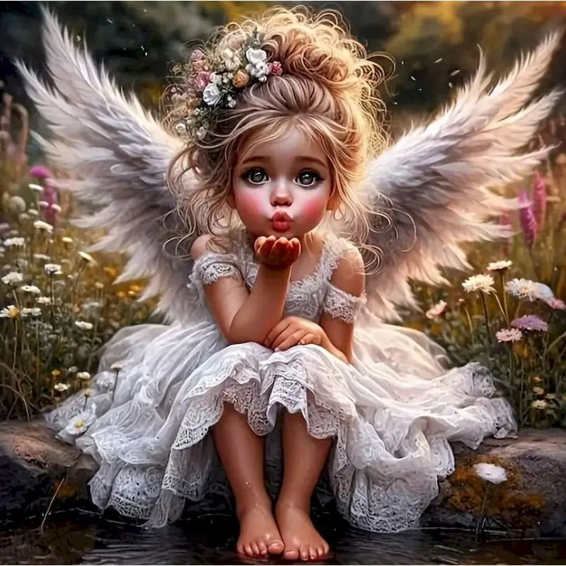 5D Diamond Painting Fairy Full Round Mosai Picture Cross Stitch Kit