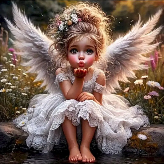 5D Diamond Painting Fairy Full Round Mosai Picture Cross Stitch Kit