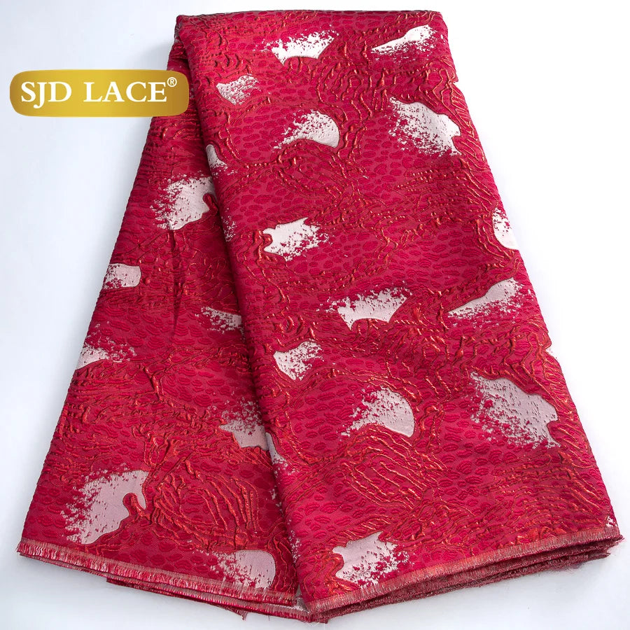 French African Jacquard For Women's Party Dresses 5 yards