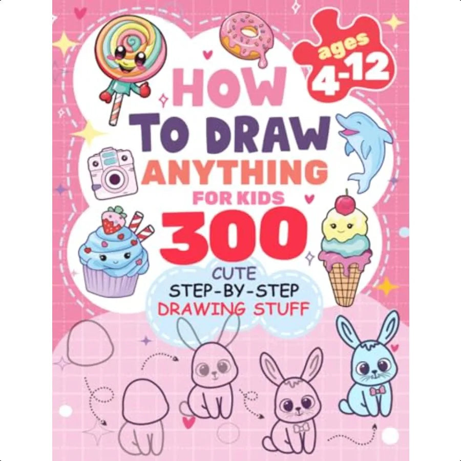 How to Draw Anything, Step-by-Step Drawing Items, Food, and Animals.