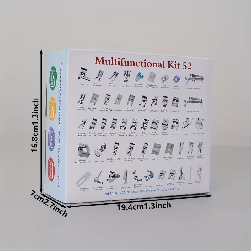 52pcs Professional Sewing Machine Foot Pressure