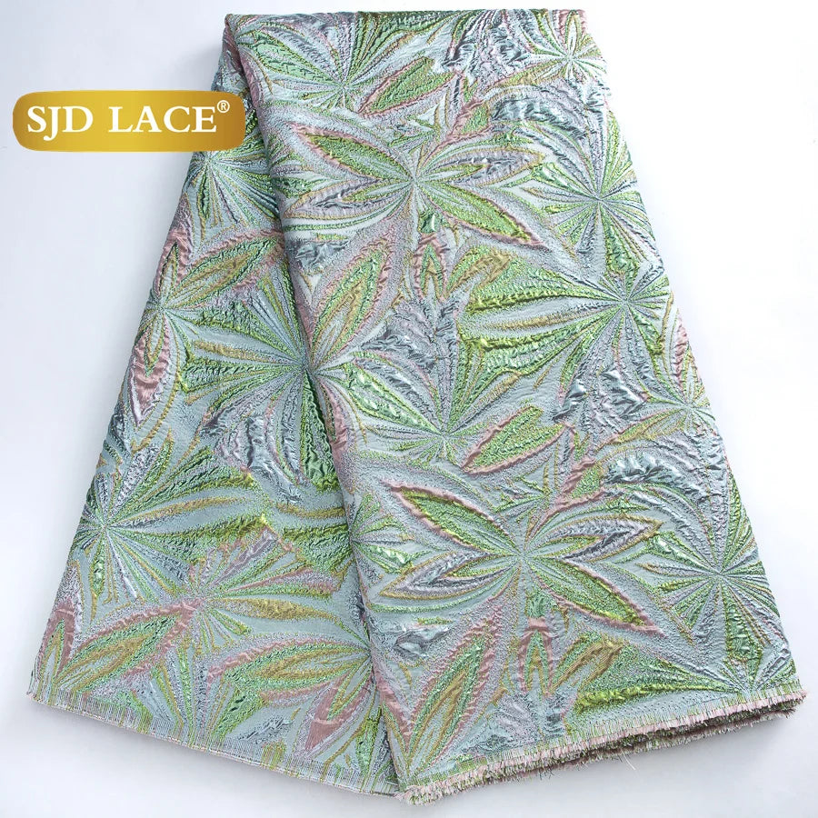 French African Jacquard For Women's Party Dresses 5 yards