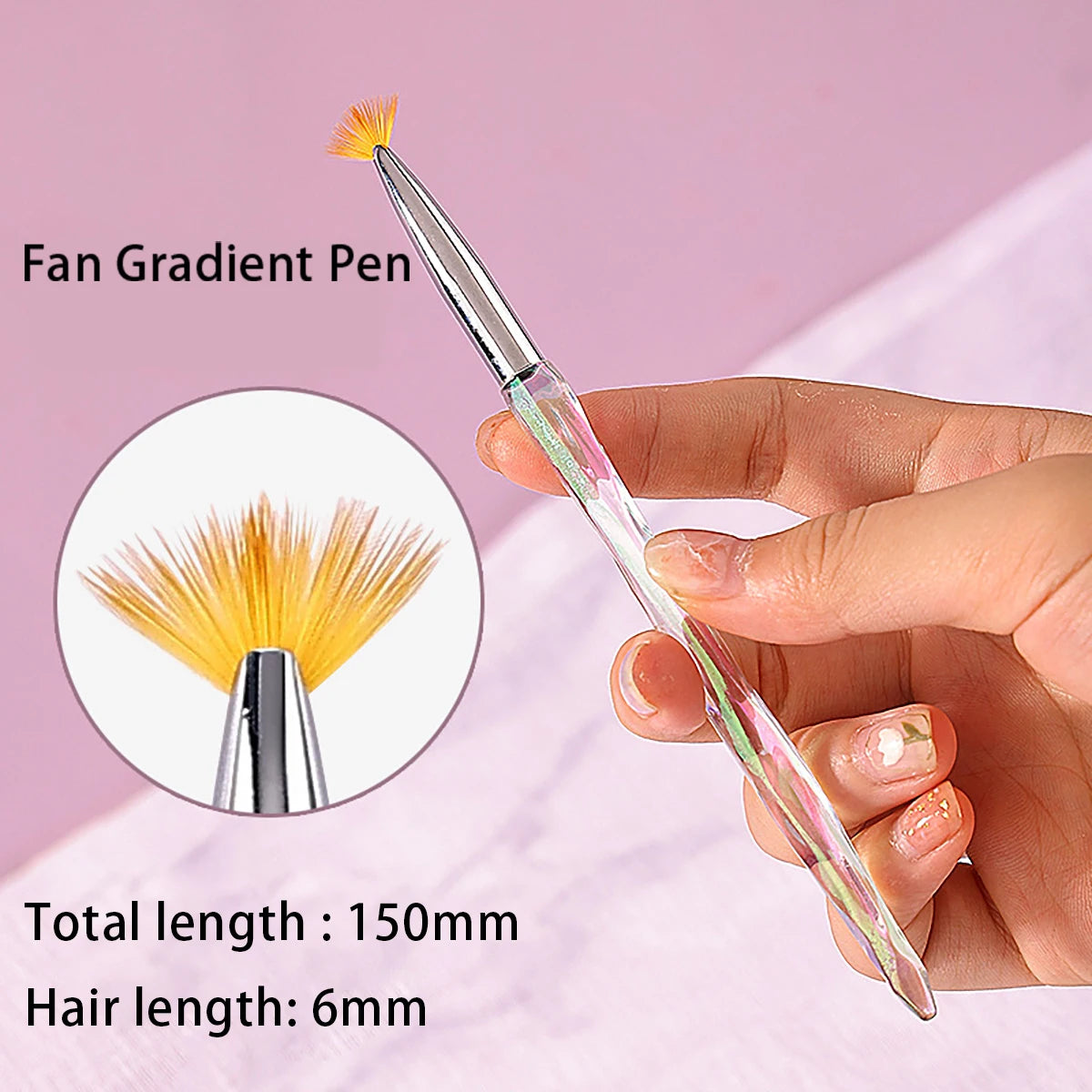 8pcs Nail Drawing & Painting Brush Set for UV Gel