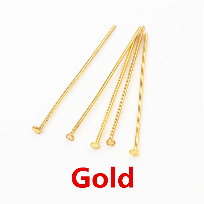 200pcs 20-60mm Flat Head Pins for Jewelry Making