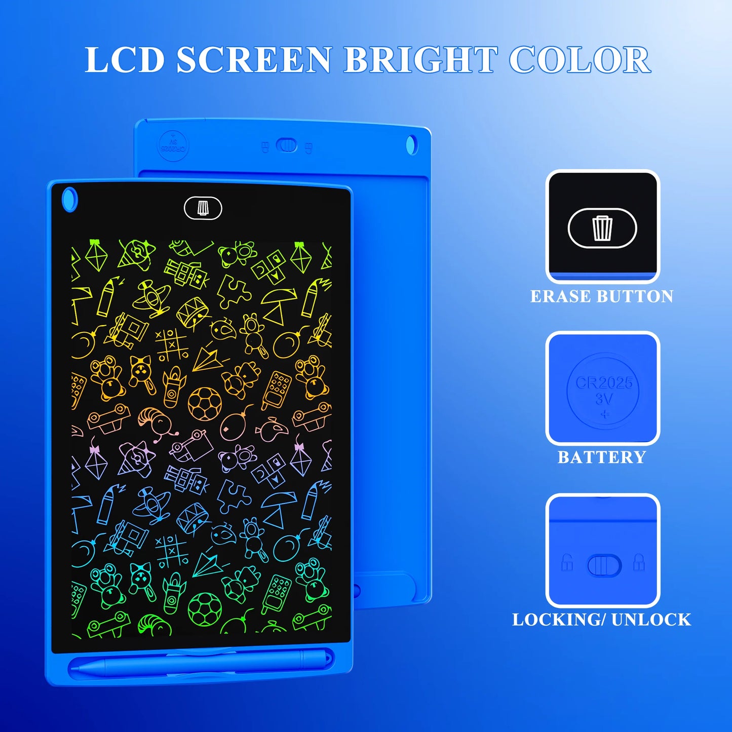 10pcs of Reusable Magic Drawing Board with Stylus