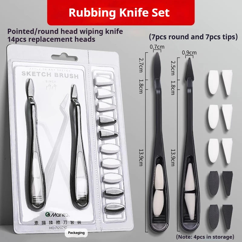 Versatile Art Foam Blenders For Drawing and Painting.