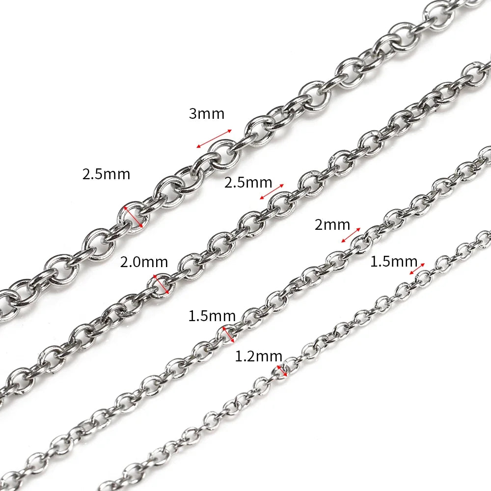 DIY Jewelry Cable Chain – Stainless Steel