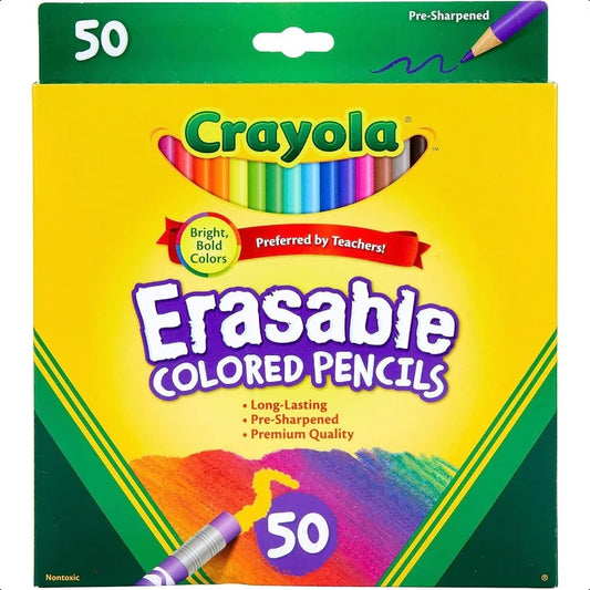 Erasable Colored Pencils 50ct Set