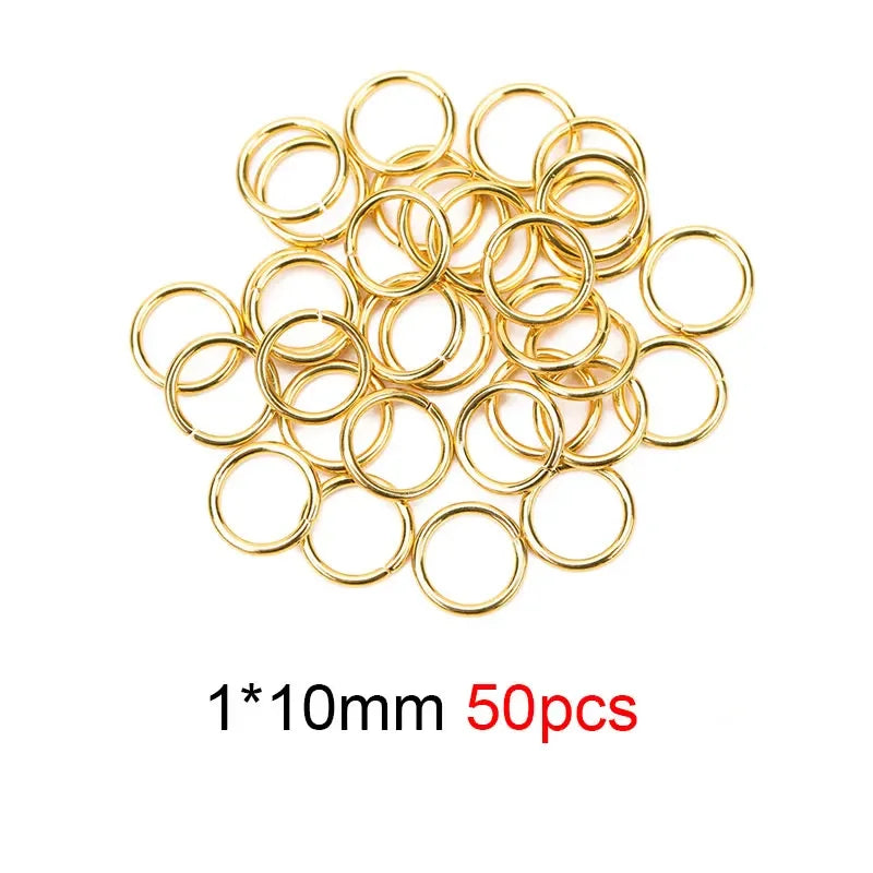 Never Fade Stainless Steel Open Jump Rings 4 5 6 8 10 mm