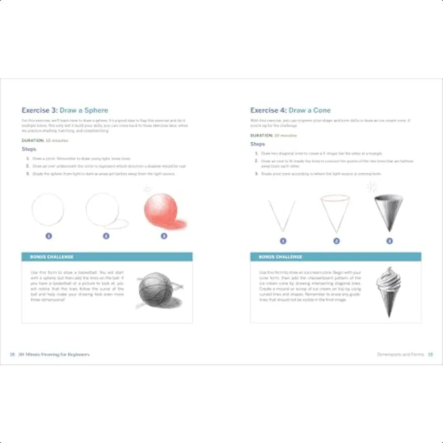 Quick & Easy Drawing for Beginners – 30-Minute Lessons