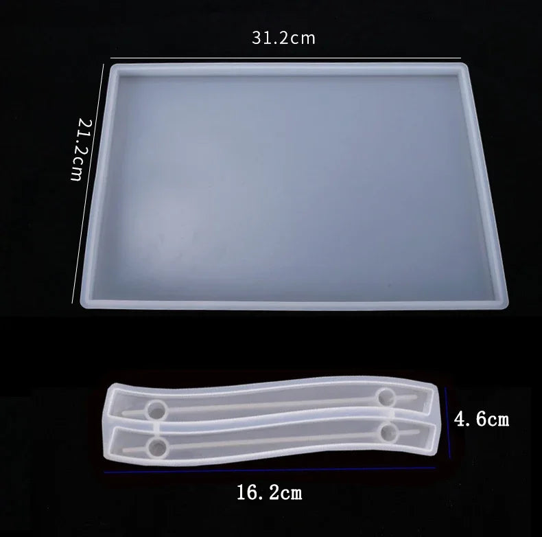 Silicone Resin Mold for Tray, Coaster & Home Decor