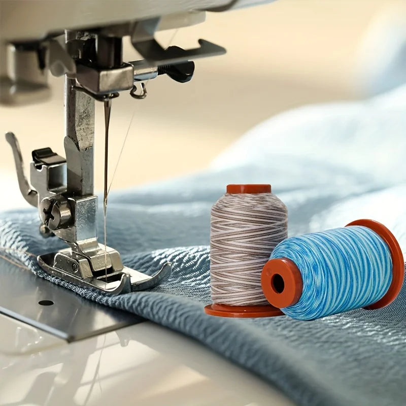 Rainbow Variegated Polyester Sewing Machine Thread