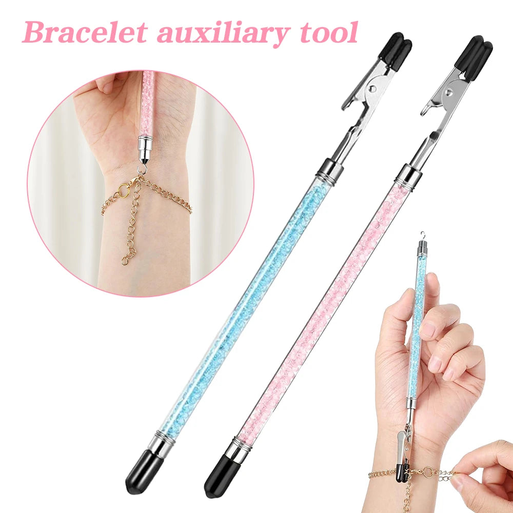 2Pcs Bracelet Clasp Fastening Helper Tool