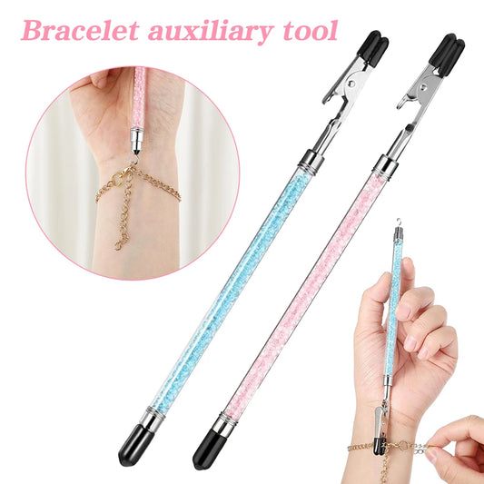 2Pcs Bracelet Clasp Fastening Helper Tool