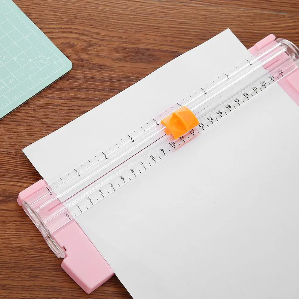 Manual Paper Trimmer Spare Knife Desktop Cutter Metal Blade,  Automatic Security Safeguard for Coupon Craft Photos