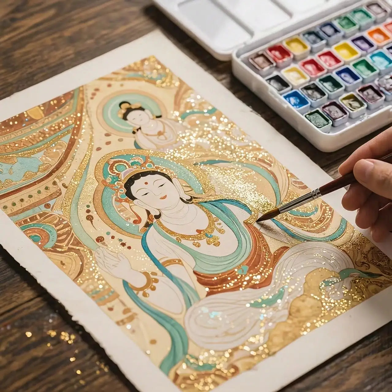 180 Color Shimmer & Pearlescent Watercolor Set