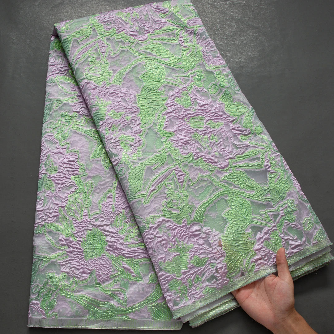 French African Jacquard For Women's Party Dresses 5 yards